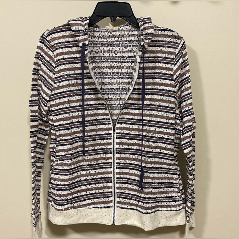 NEW Hem & Thread Women’s Lace Cardigan Hoodie size small